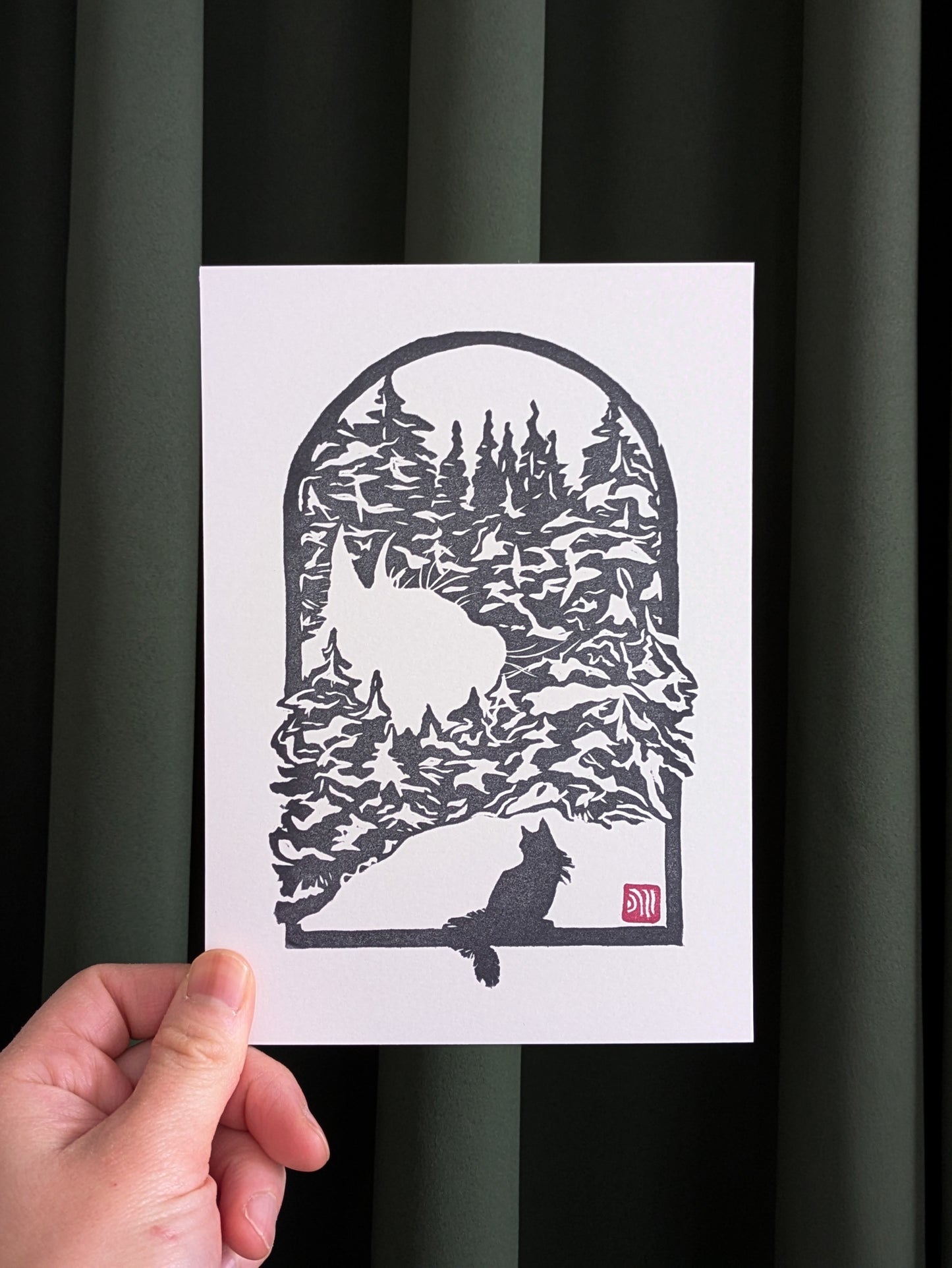 "Seymour Trees" Print and Sticker