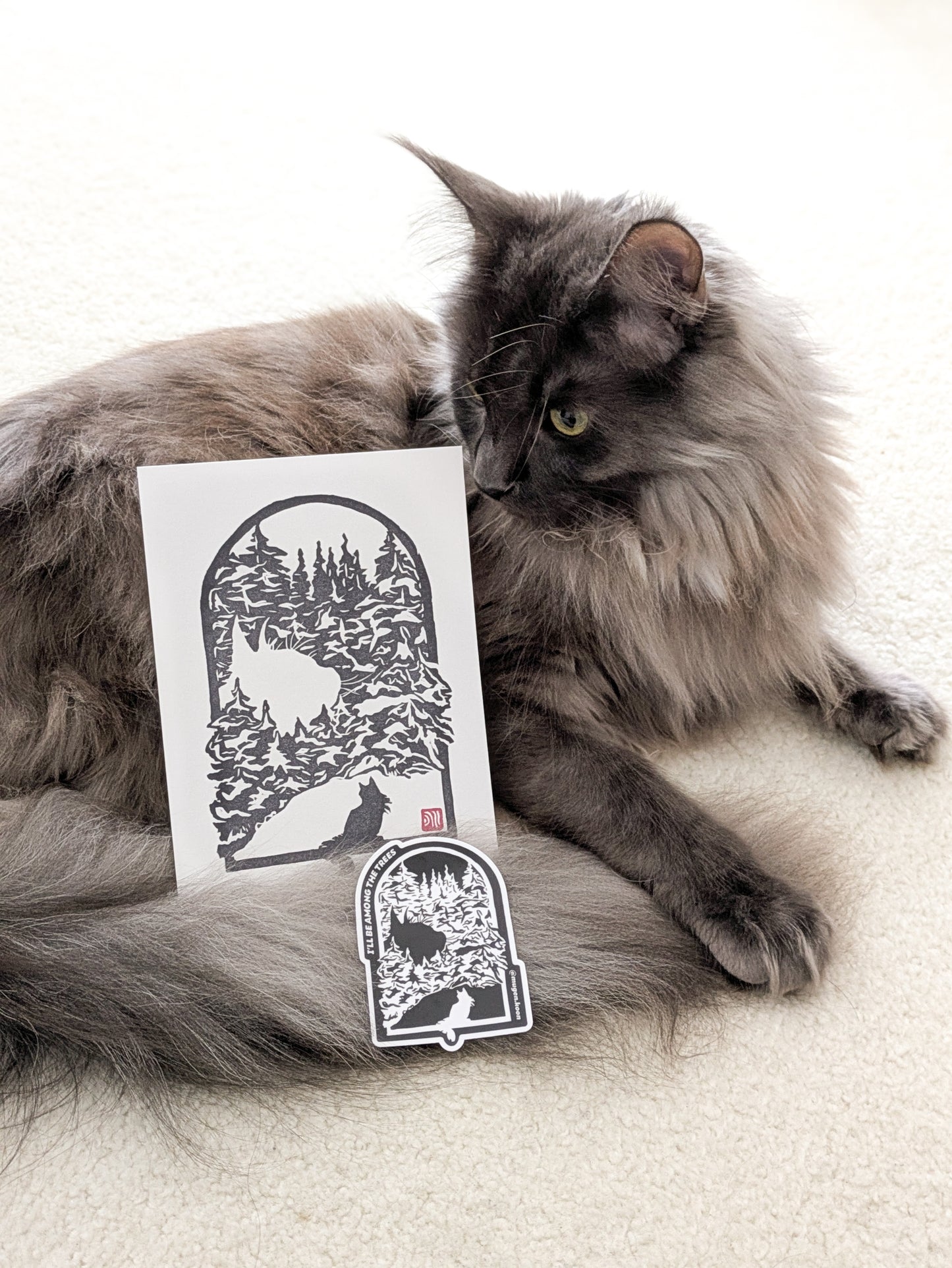 "Seymour Trees" Print and Sticker